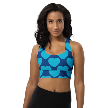 Sports Bra (recycled) - ELLIE LOVE blues - SHALMIAK