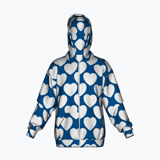 ELLIE LOVE fin - Cotton Zipper Hoodie - SHALMIAK