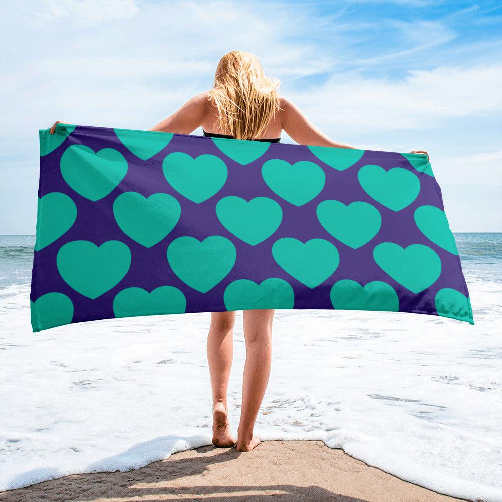 ELLIE LOVE mint purple - Towel - SHALMIAK