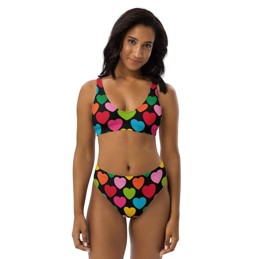 ELLIE LOVE mix black - Bikinis made of recycled material - SHALMIAK