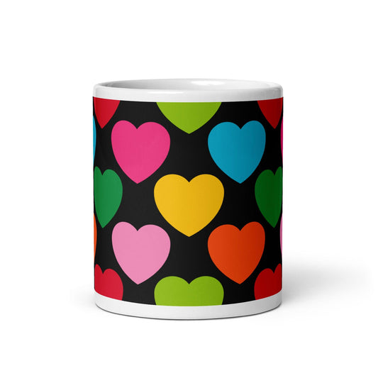 ELLIE LOVE mix black - Ceramic Mug - SHALMIAK