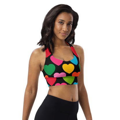 Sports Bra (recycled) - ELLIE LOVE mix black - SHALMIAK