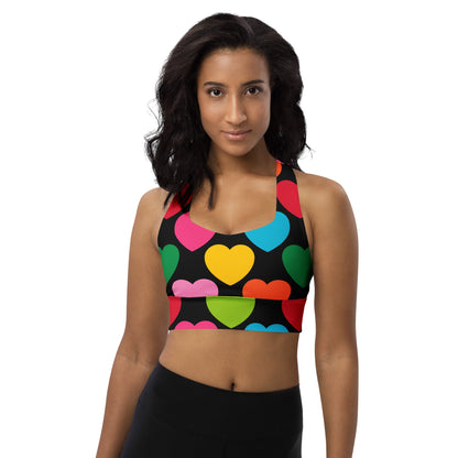 Sports Bra (recycled) - ELLIE LOVE mix black - SHALMIAK