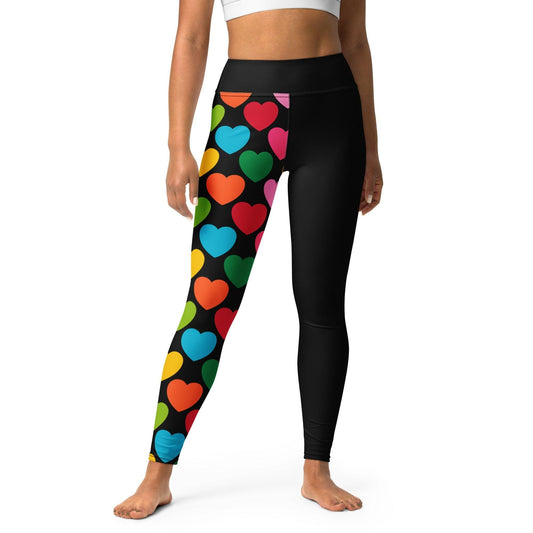 ELLIE LOVE mix black - Yoga Leggings - SHALMIAK