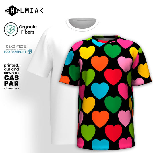 ELLIE LOVE mixblack - T-shirt  (organic cotton) - SHALMIAK