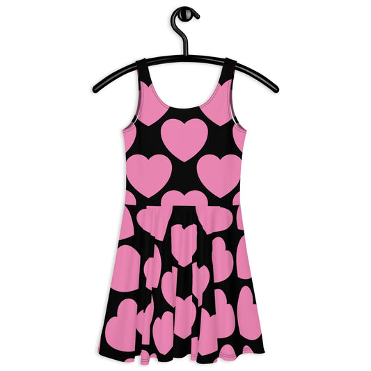 ELLIE LOVE pink black - Skater Dress - SHALMIAK