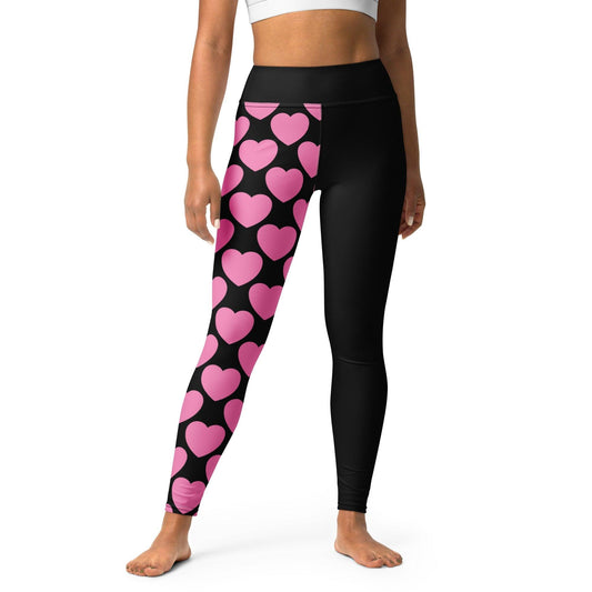 ELLIE LOVE pink black - Yoga Leggings - SHALMIAK