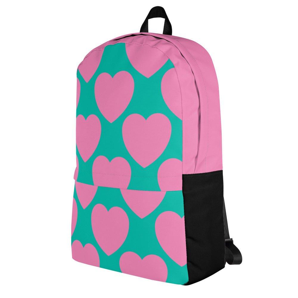 ELLIE LOVE pink mint - Backpack - SHALMIAK