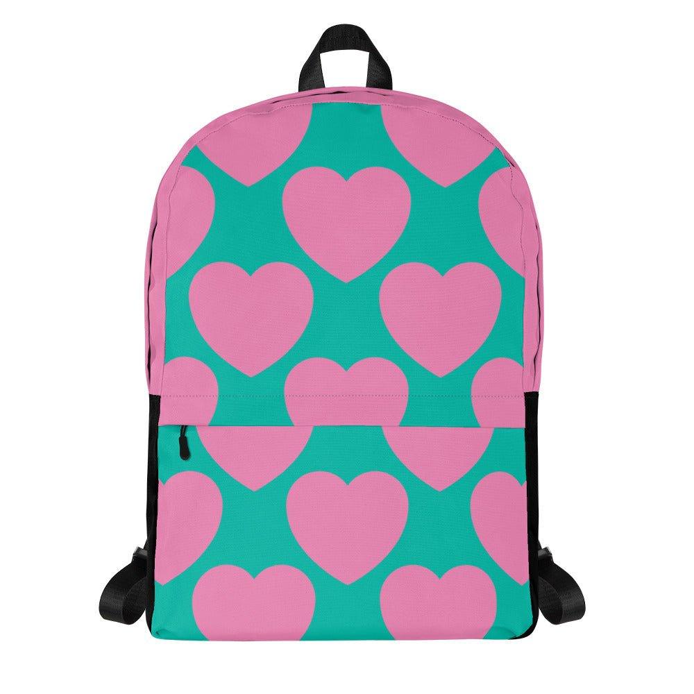 ELLIE LOVE pink mint - Backpack - SHALMIAK