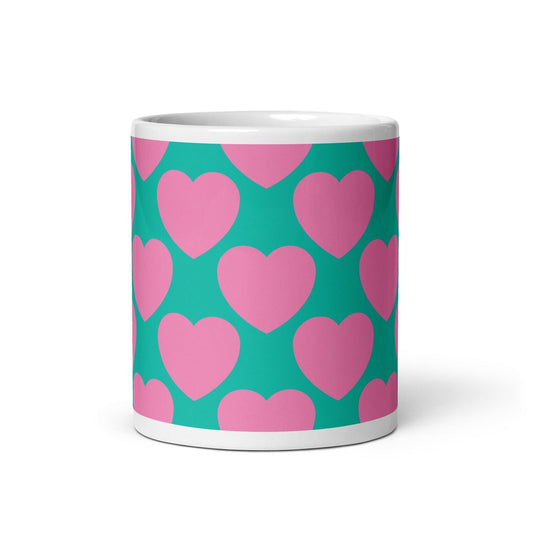 ELLIE LOVE pink mint - Ceramic Mug - SHALMIAK