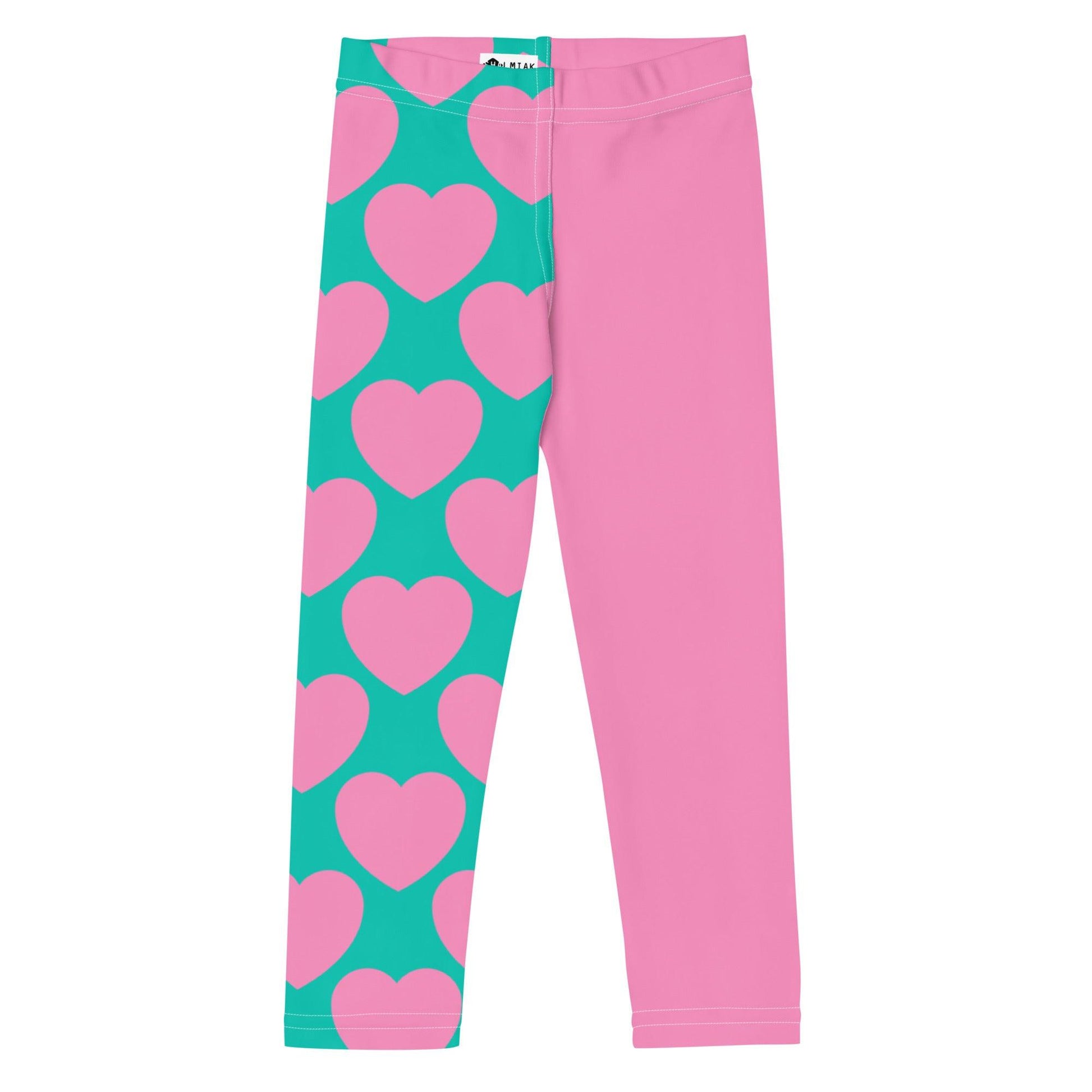 ELLIE LOVE pink mint - Kid's Leggings - SHALMIAK