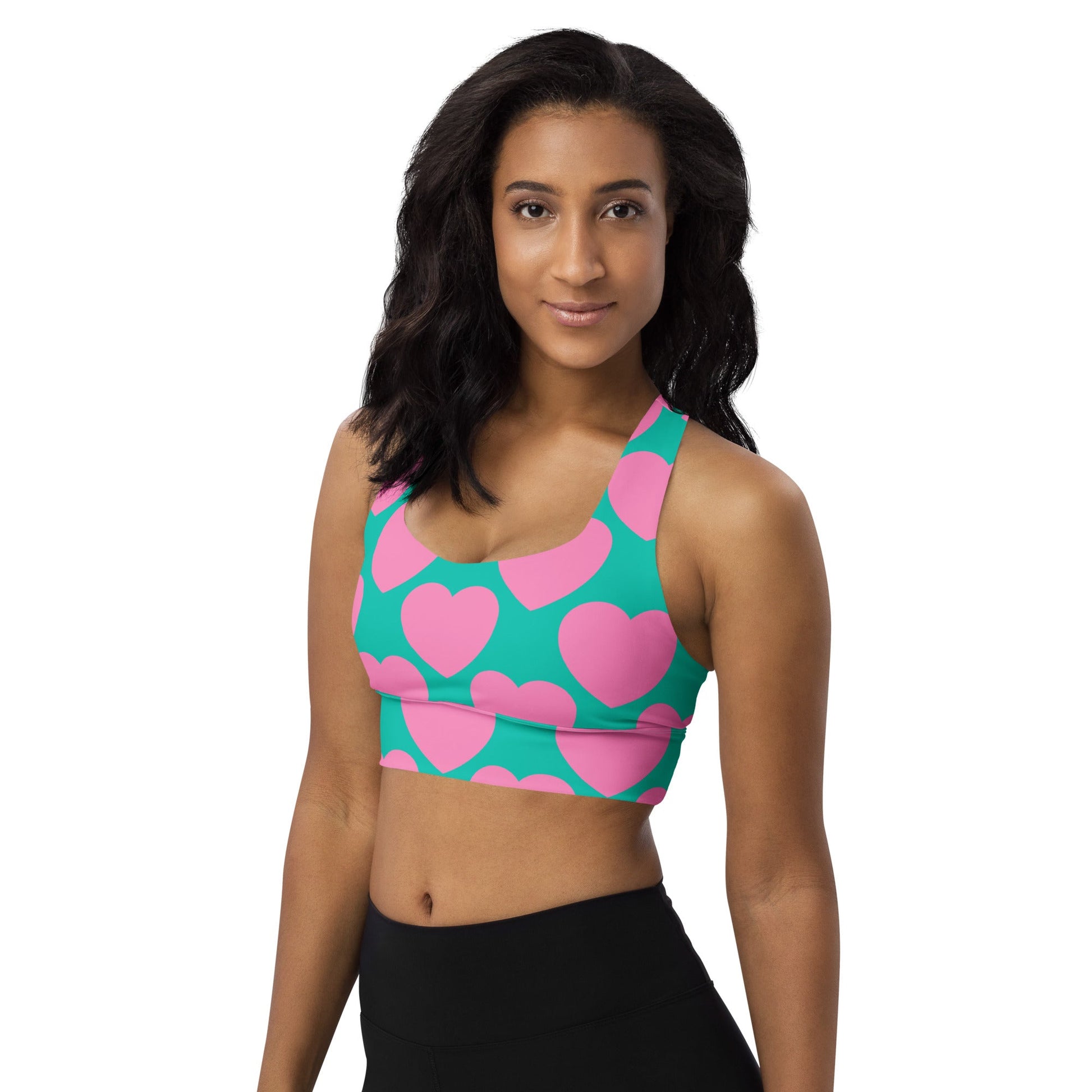 Sports Bra (recycled) - ELLIE LOVE pink mint - SHALMIAK