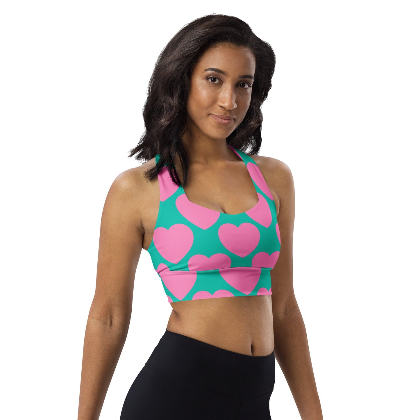 Sports Bra (recycled) - ELLIE LOVE pink mint - SHALMIAK