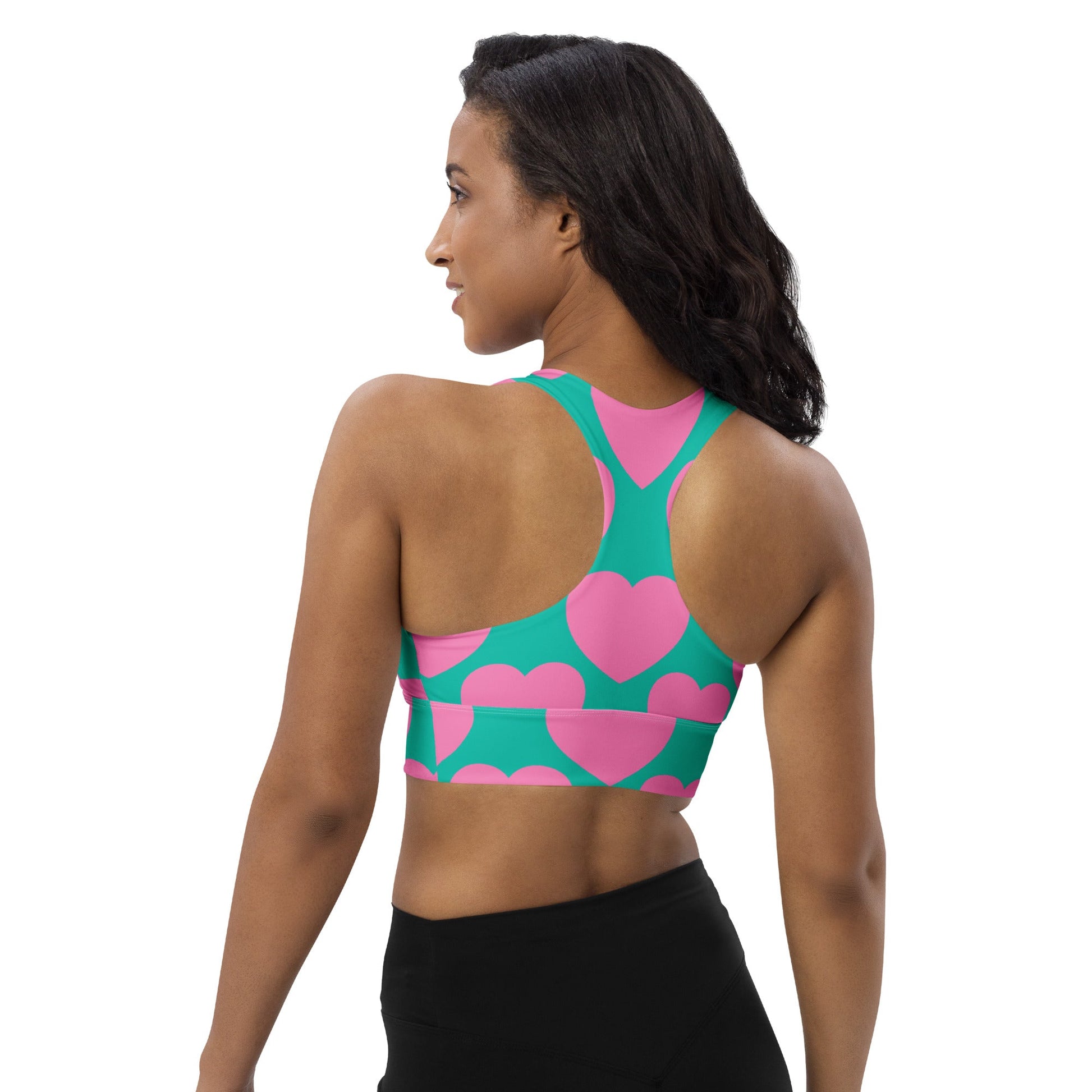 Sports Bra (recycled) - ELLIE LOVE pink mint - SHALMIAK