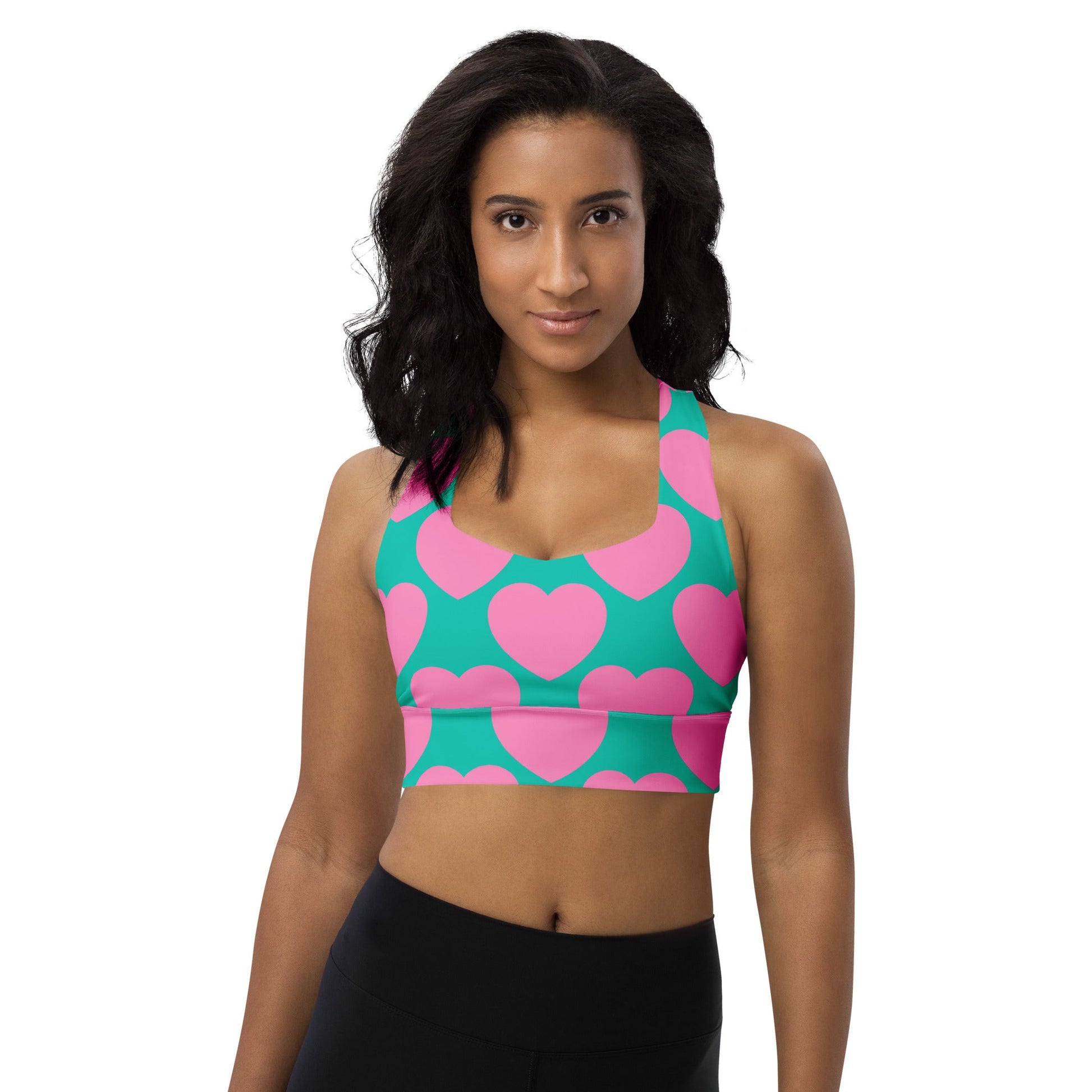 Sports Bra (recycled) - ELLIE LOVE pink mint - SHALMIAK