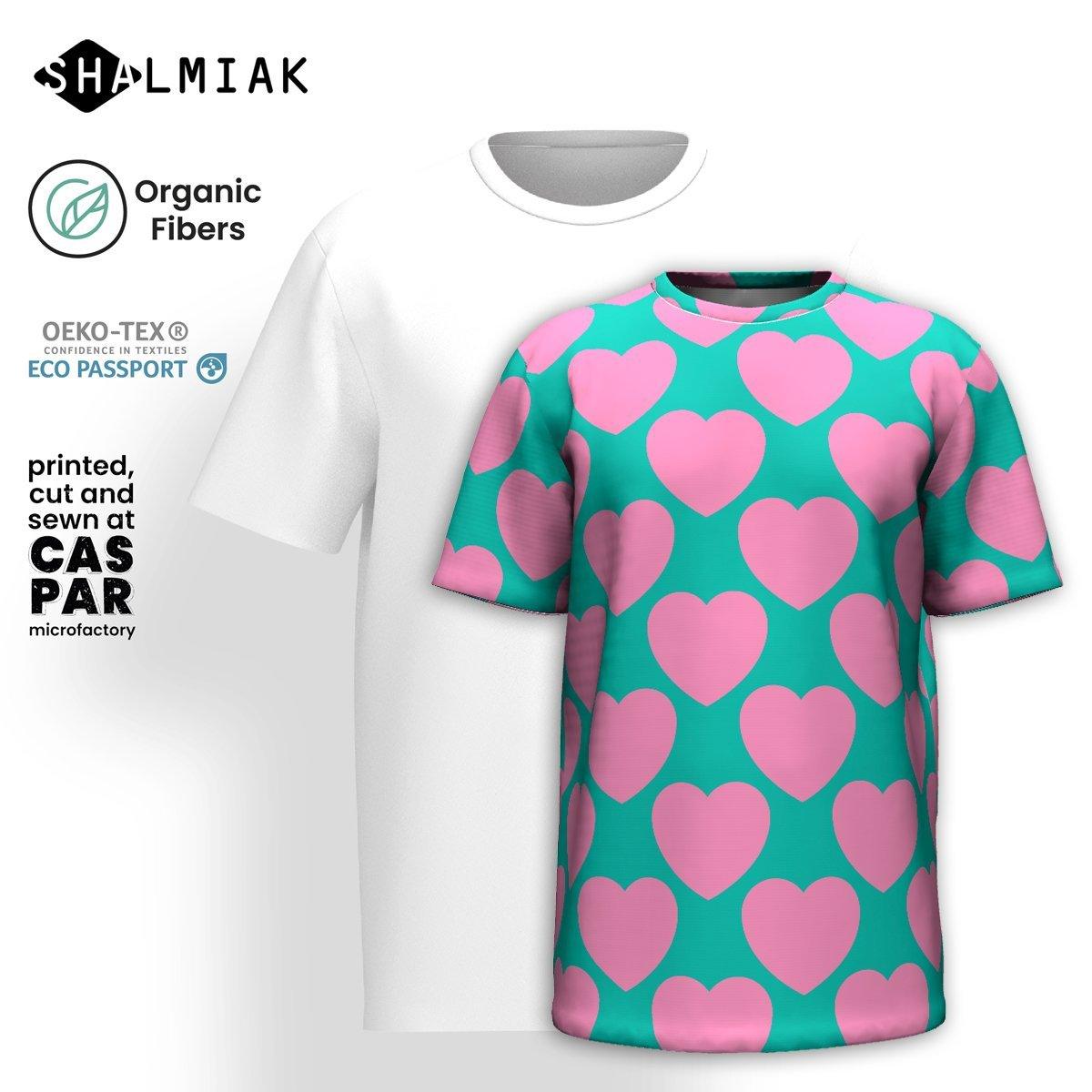 ELLIE LOVE pink mint - T-shirt  (organic cotton) - SHALMIAK