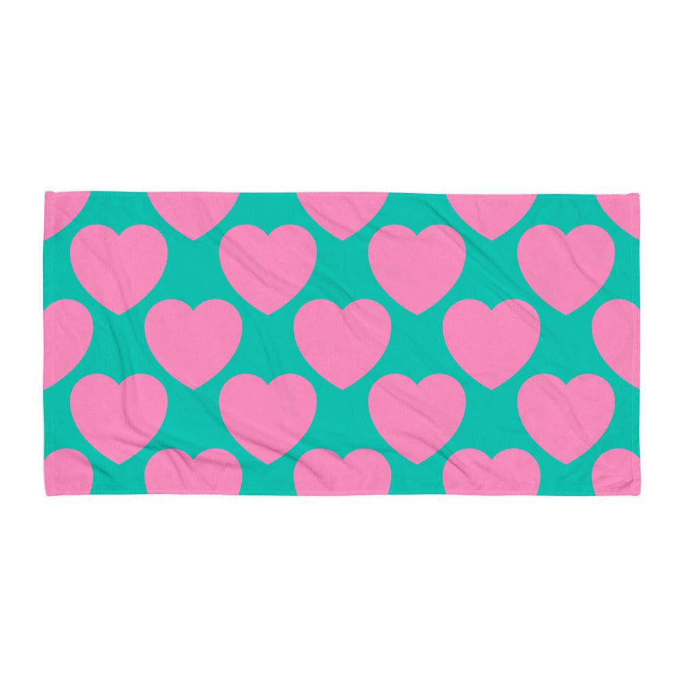 ELLIE LOVE pink mint - Towel - SHALMIAK