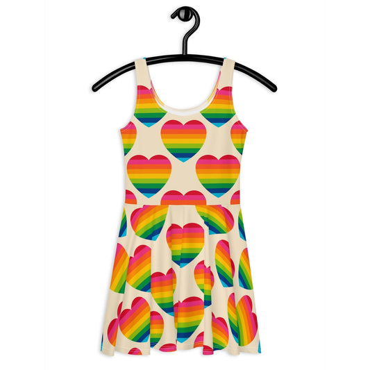 ELLIE LOVE rainbow - Skater Dress - SHALMIAK