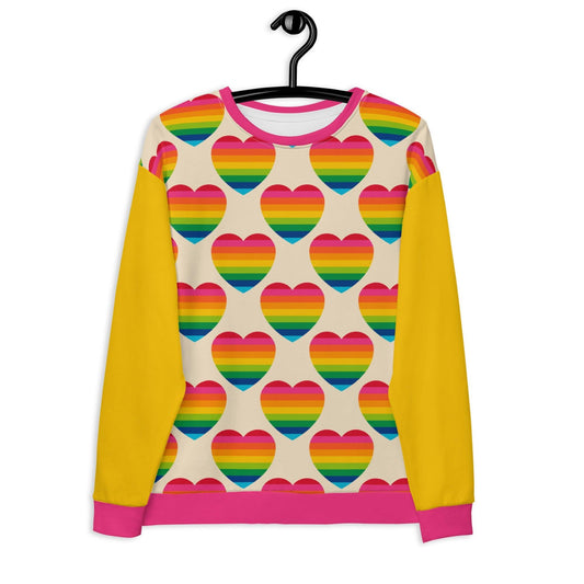 ELLIE LOVE rainbow - Unisex Sweatshirt  (recycled) - SHALMIAK