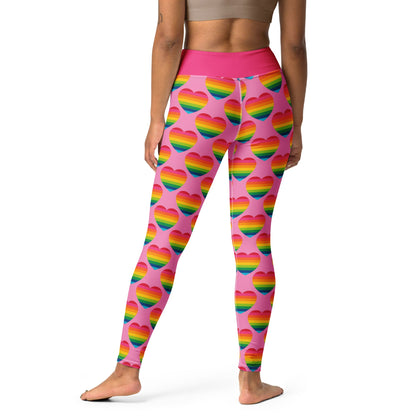 ELLIE LOVE rainbow pink -2- Yoga Leggings - SHALMIAK