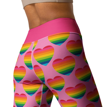 ELLIE LOVE rainbow pink -2- Yoga Leggings - SHALMIAK