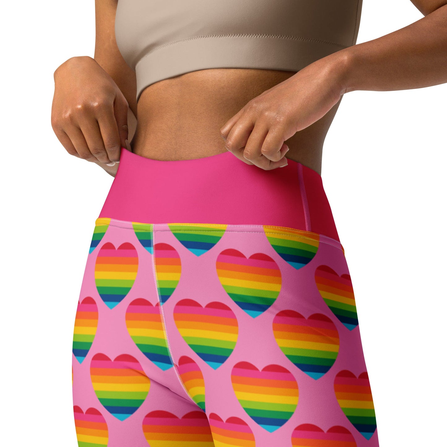 ELLIE LOVE rainbow pink -2- Yoga Leggings - SHALMIAK