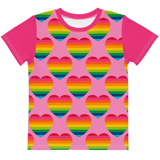 ELLIE LOVE rainbow pink - Kid's T-shirt - SHALMIAK