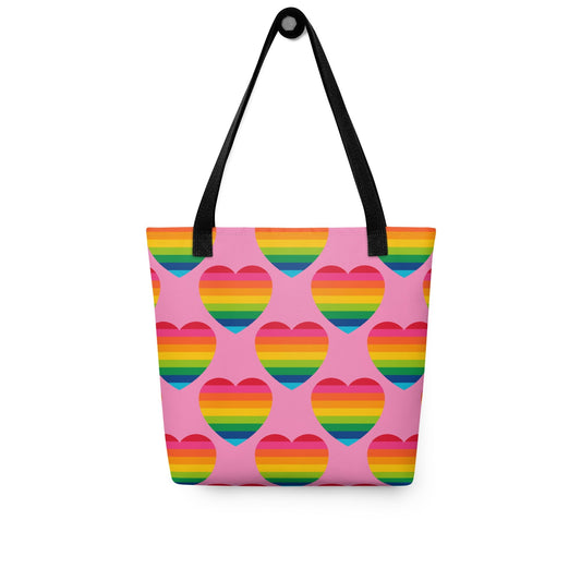 ELLIE LOVE rainbow pink - Tote bag - SHALMIAK