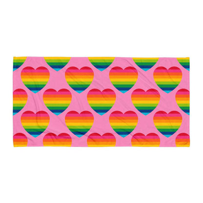 ELLIE LOVE rainbow pink - Towel - SHALMIAK