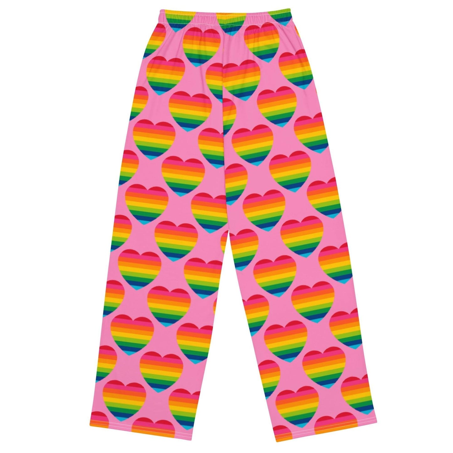 ELLIE LOVE rainbow pink - Unisex wide-leg pants - SHALMIAK