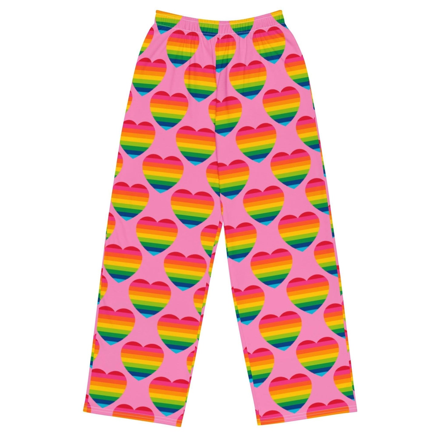 ELLIE LOVE rainbow pink - Unisex wide-leg pants - SHALMIAK