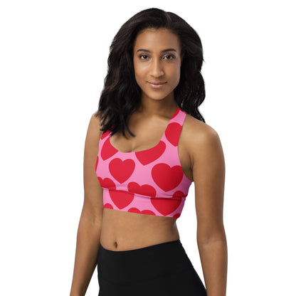 Sports Bra (recycled) - ELLIE LOVE red - SHALMIAK