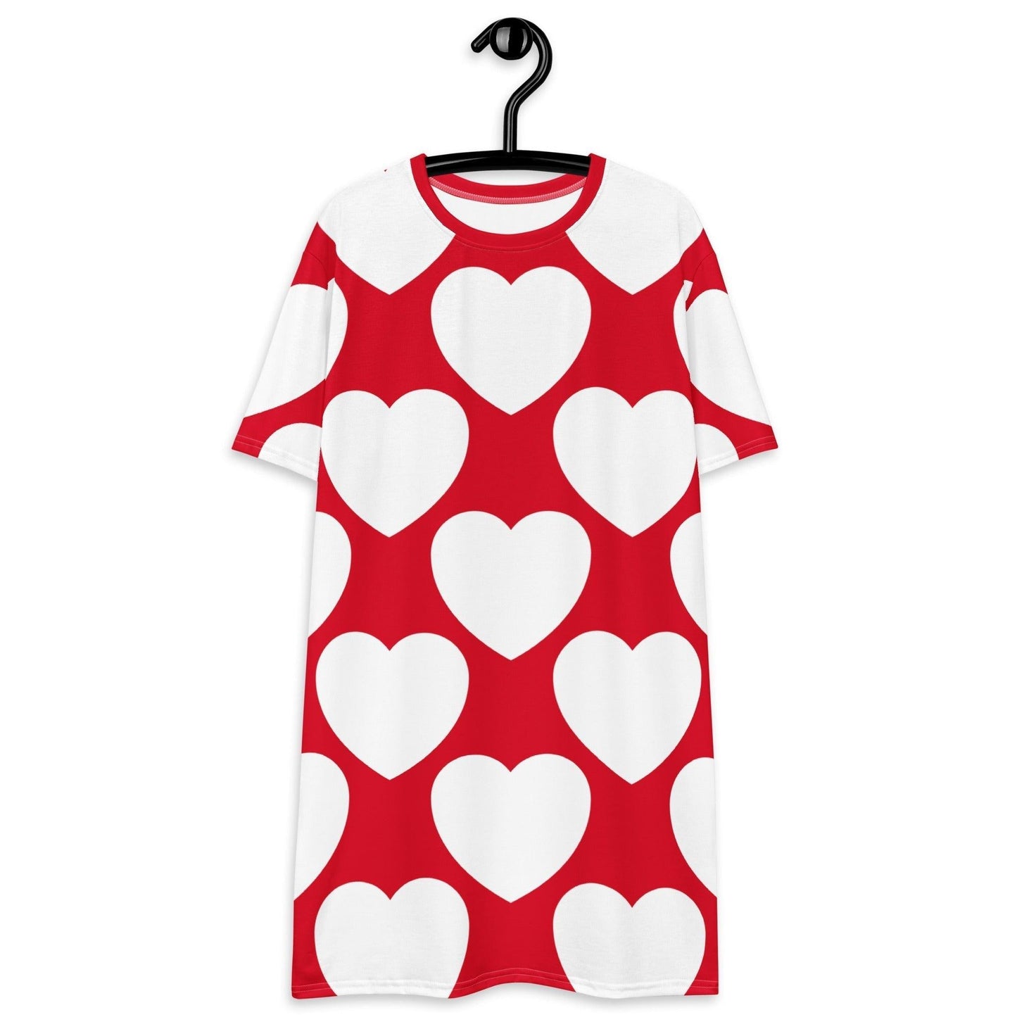 ELLIE LOVE red white - T-shirt dress - SHALMIAK