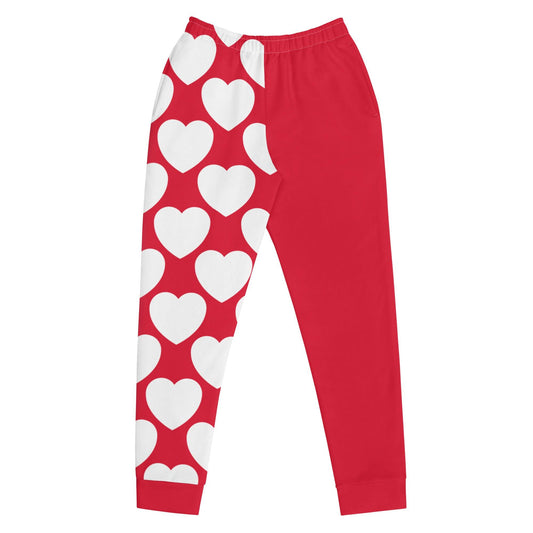 ELLIE LOVE red white - Women's Sweatpants - SHALMIAK