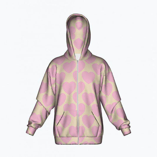 ELLIE LOVE soft - Cotton Zipper Hoodie - SHALMIAK