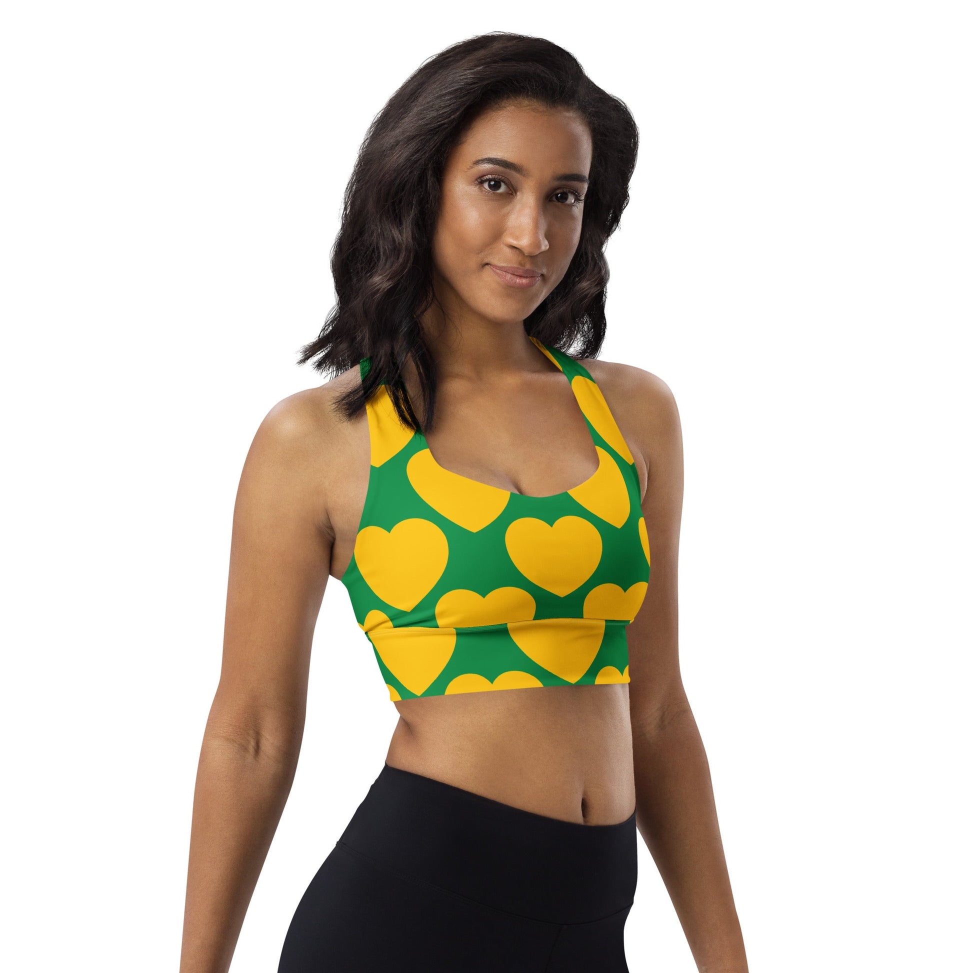 Sports Bra (recycled) - ELLIE LOVE yellow green - SHALMIAK