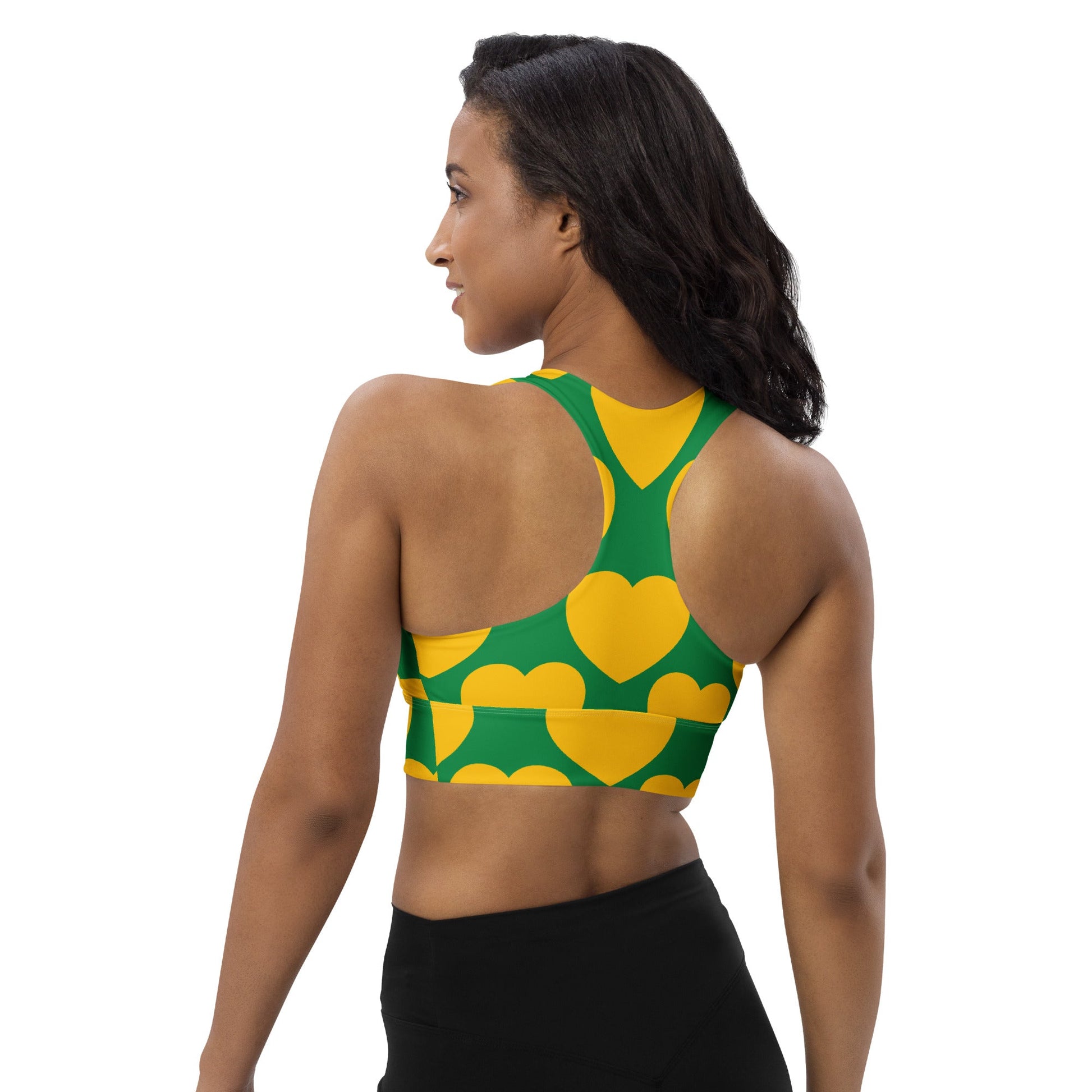 Sports Bra (recycled) - ELLIE LOVE yellow green - SHALMIAK