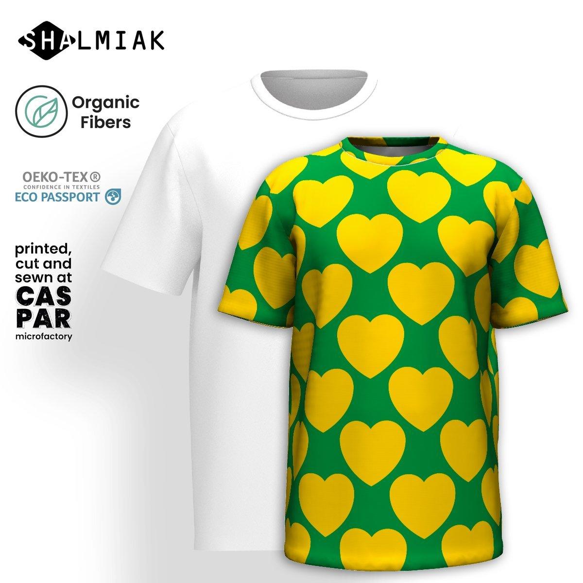 ELLIE LOVE yellow green - T-shirt (organic cotton) - SHALMIAK