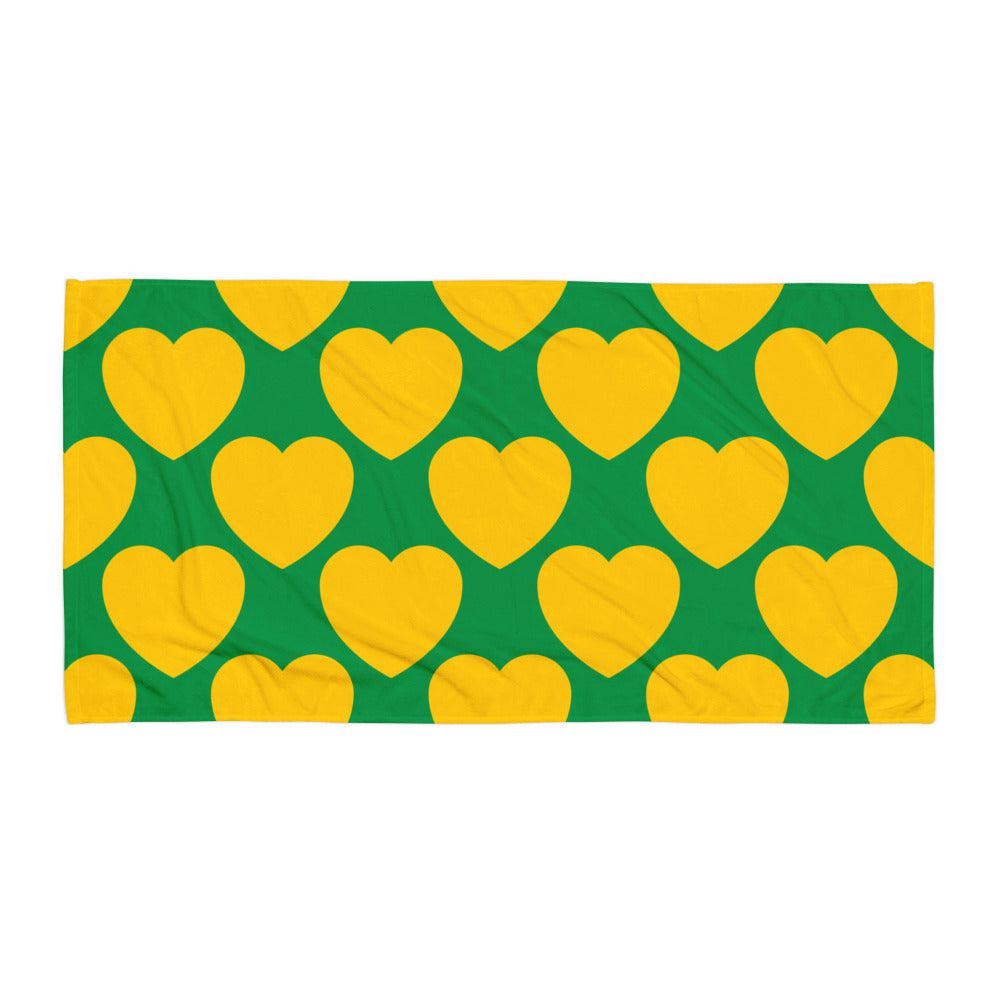 ELLIE LOVE yellow green - Towel - SHALMIAK