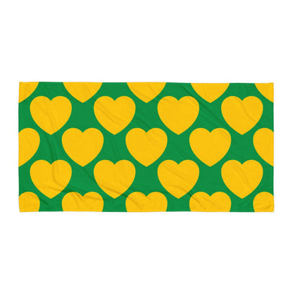 ELLIE LOVE yellow green - Towel - SHALMIAK