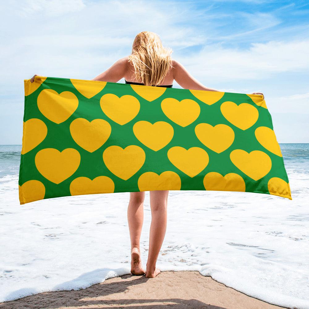 ELLIE LOVE yellow green - Towel - SHALMIAK