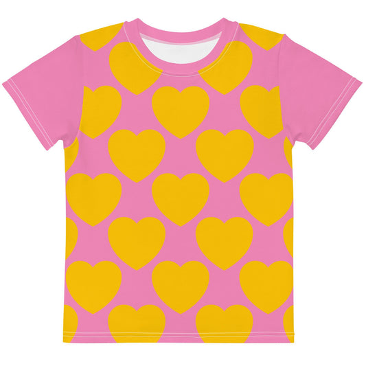 ELLIE LOVE yellow pink - Kid's T-shirt - SHALMIAK