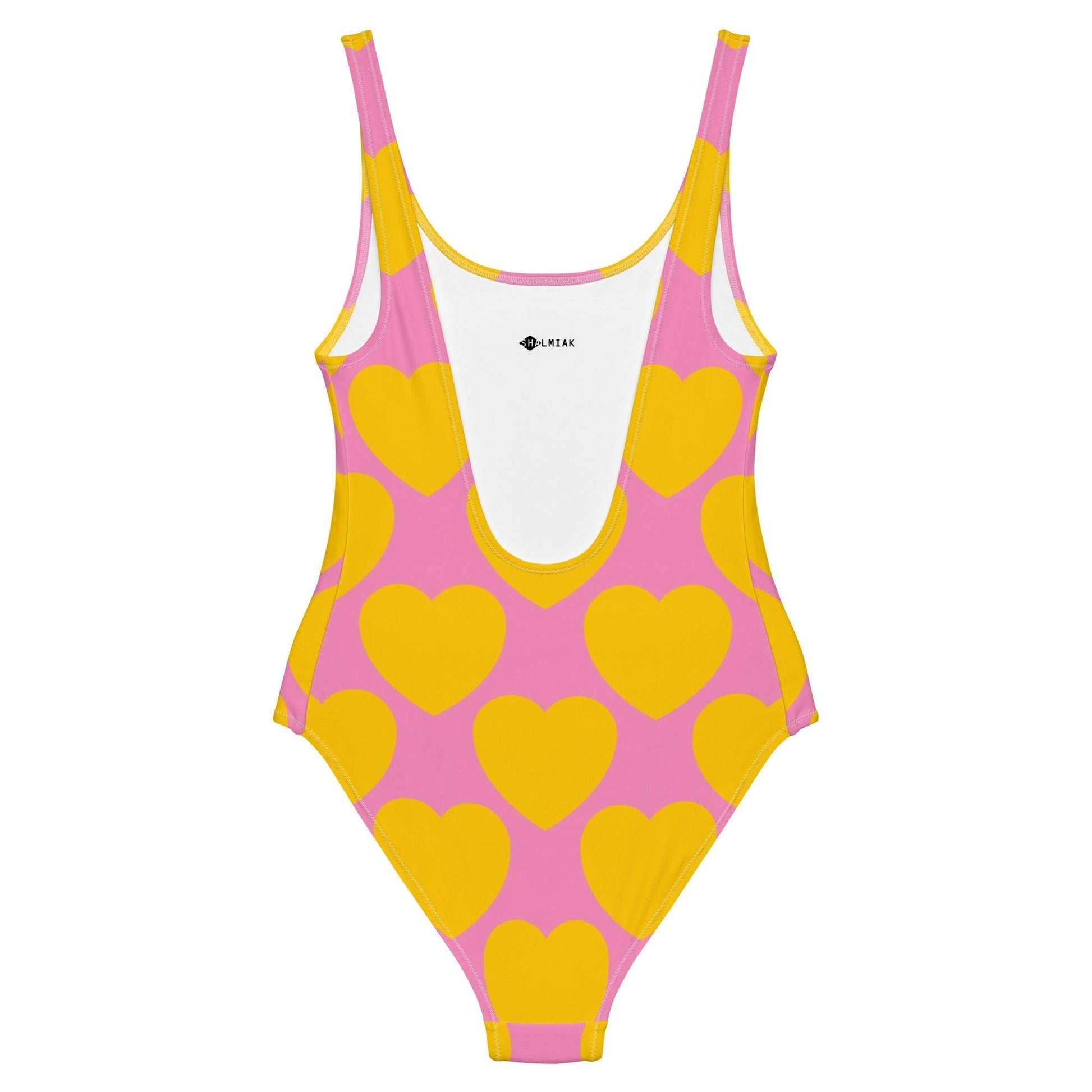 ELLIE LOVE yellow pink - One-Piece Swimsuit - SHALMIAK