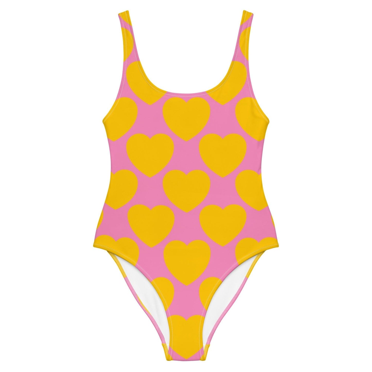 ELLIE LOVE yellow pink - One-Piece Swimsuit - SHALMIAK