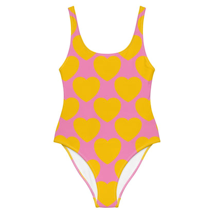 ELLIE LOVE yellow pink - One-Piece Swimsuit - SHALMIAK