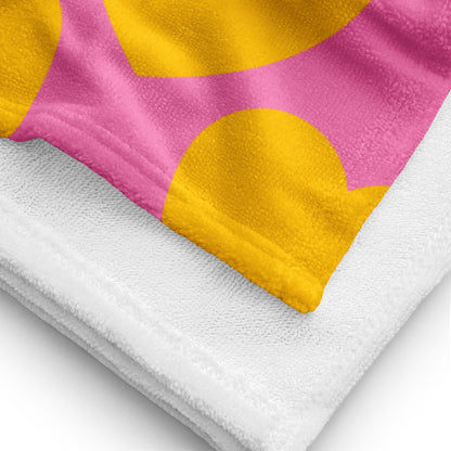 ELLIE LOVE yellow pink - Towel - SHALMIAK