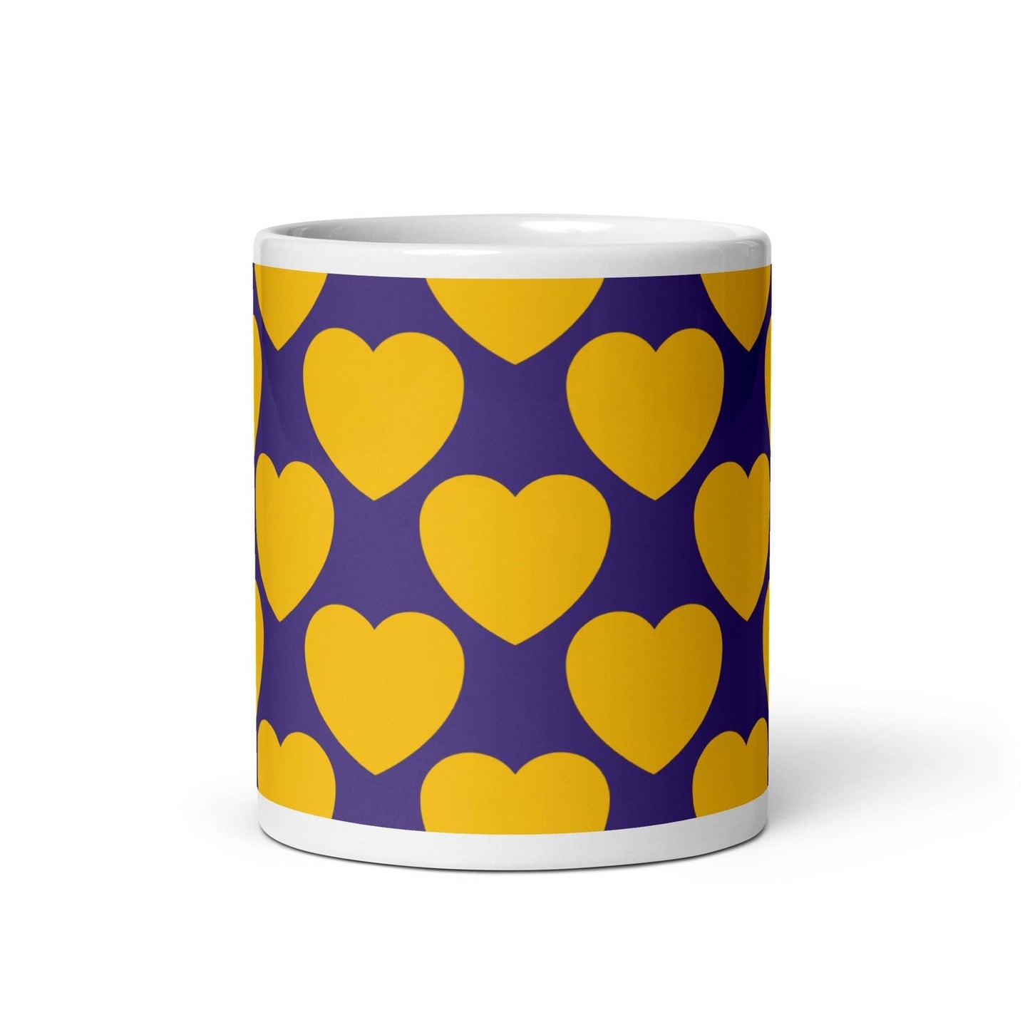 ELLIE LOVE yellow purple - Ceramic Mug - SHALMIAK