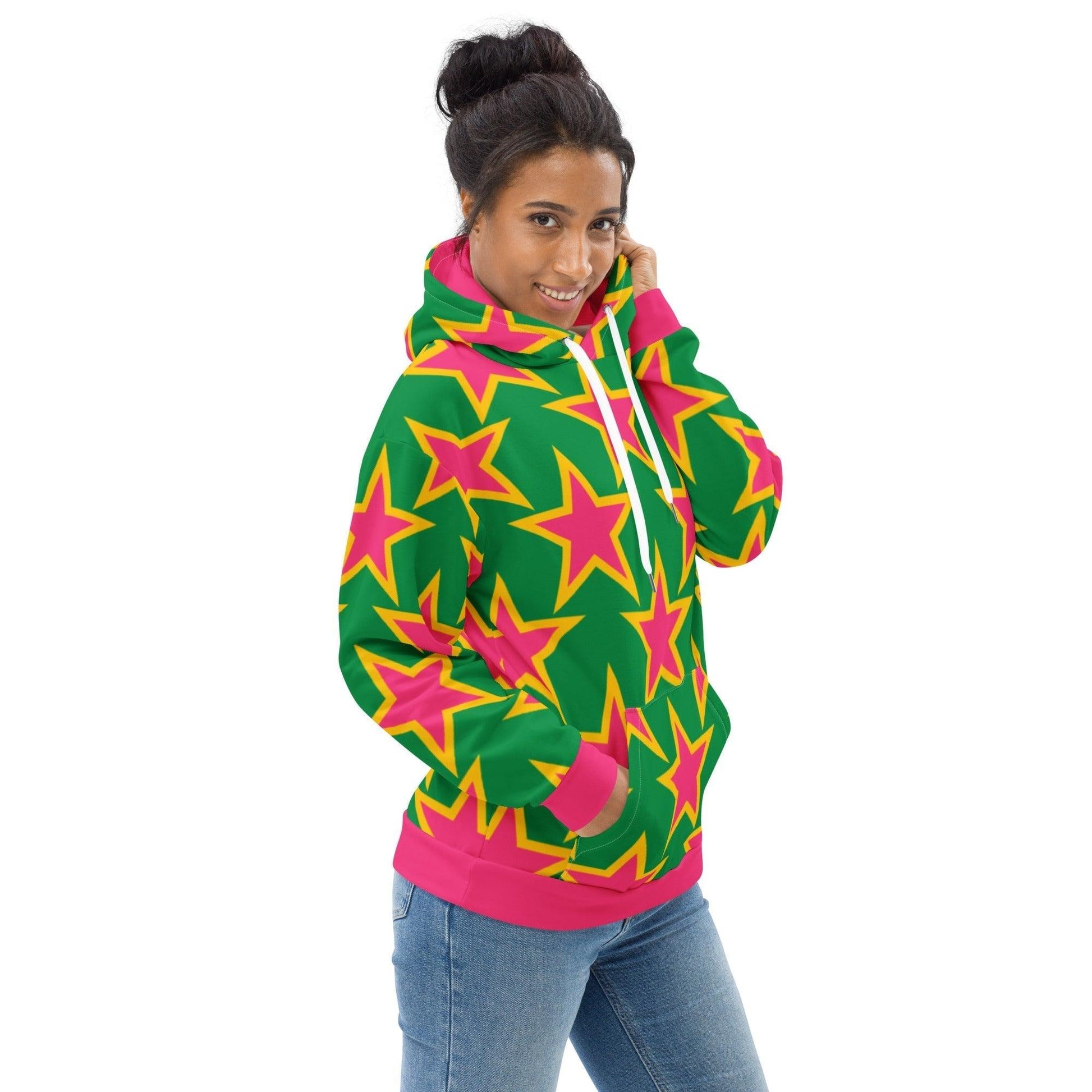 ELLIE STAR green - Unisex Hoodie (recycled) - SHALMIAK