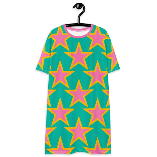 ELLIE STAR mint - T-shirt dress - SHALMIAK