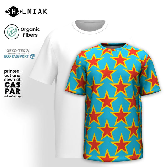 ELLIE STAR turquoise - T-shirt (organic cotton) - SHALMIAK